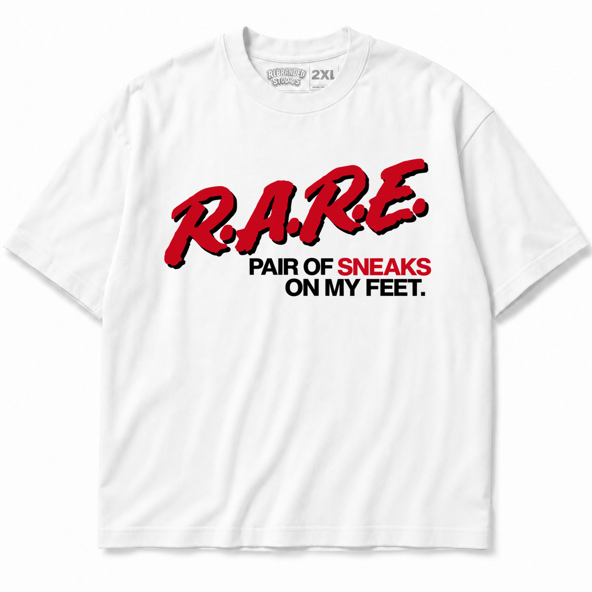 Rebranded Studios Rare Pair Of Sneaks On My Feet Air Jordan 9 OG Space Jam Graphic T-Shirt