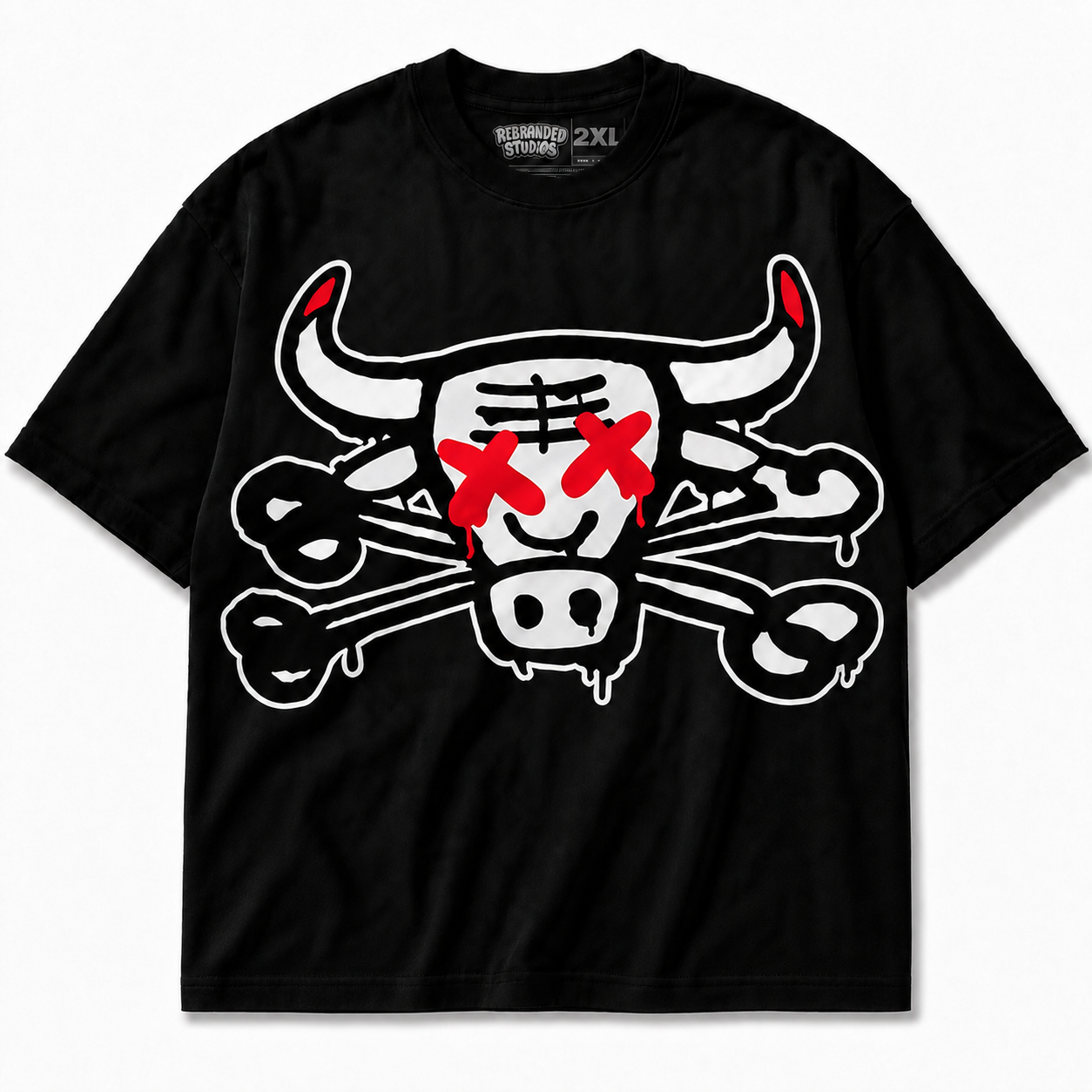 Rebranded Studios The Bull Air Jordan 9 OG Space Jam Graphic T-Shirt