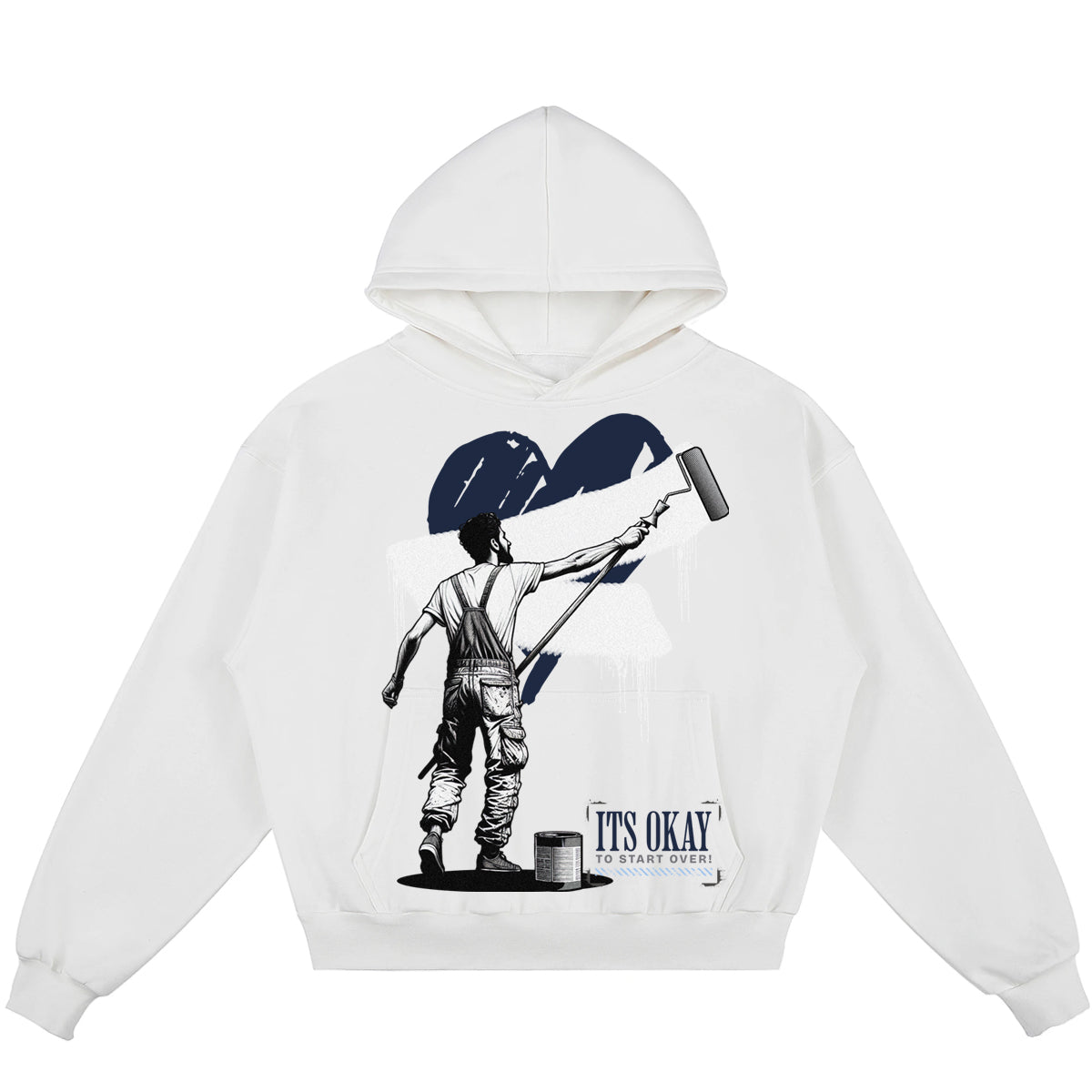 It's Okay To Start Over (Air Jordan 13 Flint) 380GSM Brushed Fleece Relaxed Fit Hoodie