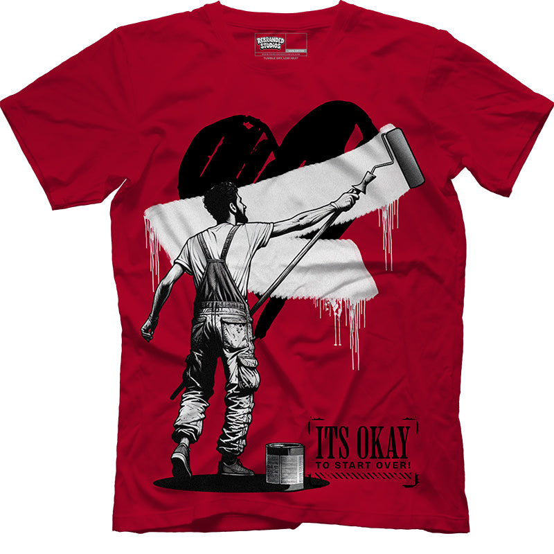 It's Okay To Start Over (Air Jordan 4 Toro Bravo) T-Shirt