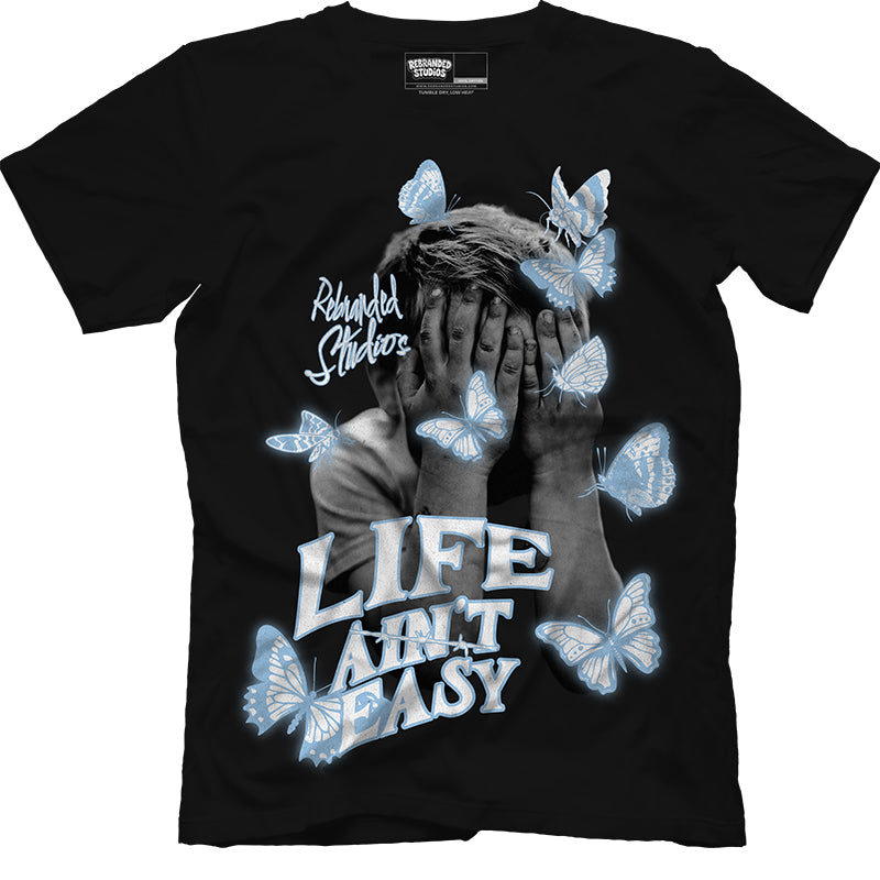 Life Ain't Easy (Air Jordan 5 Black Carolina UNC) T-Shirt
