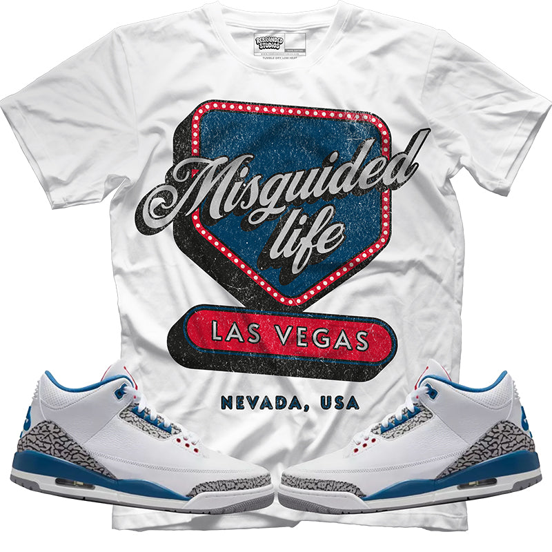 Misguided Life (Air Jordan 3 True Blue) T-Shirt