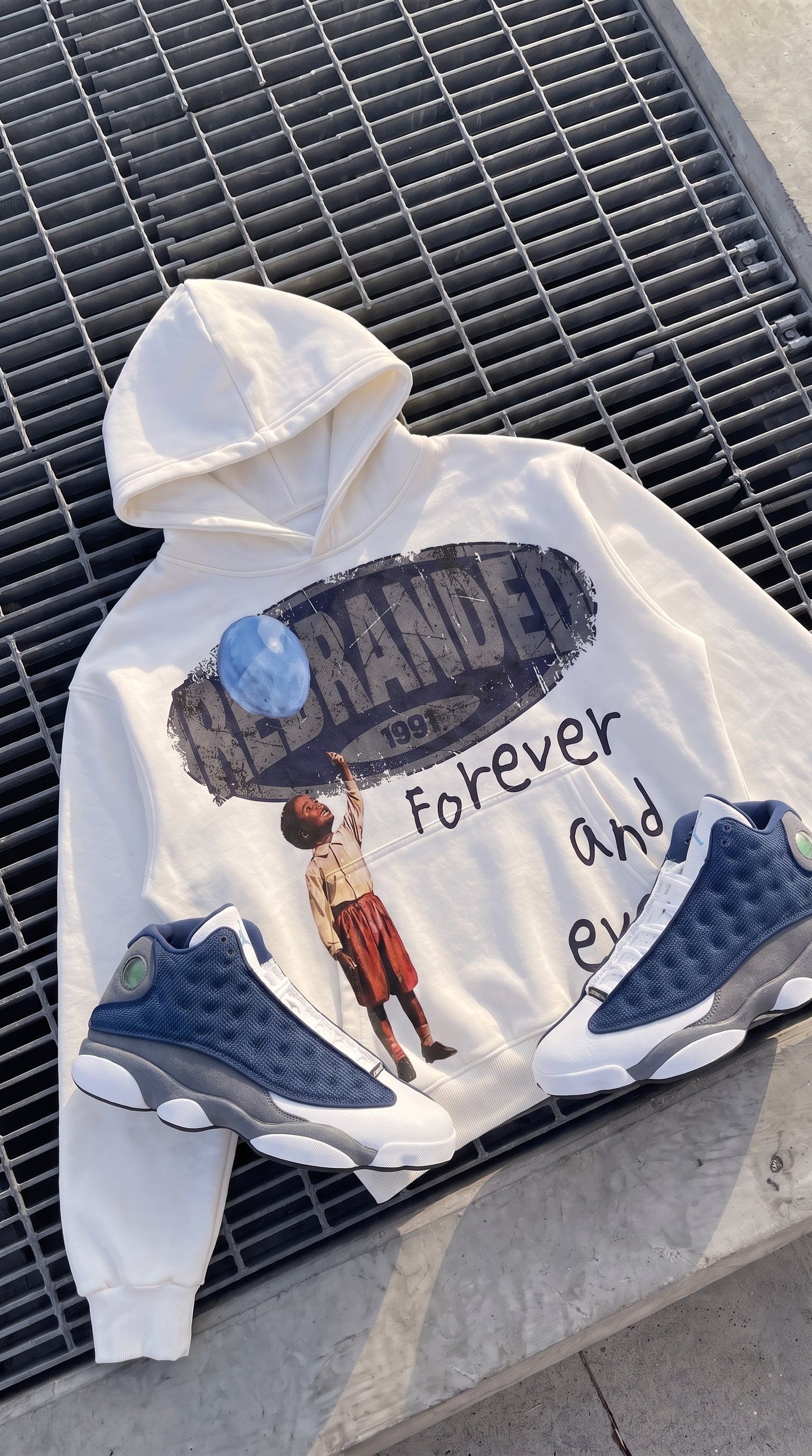 Forever And Ever (Air Jordan 13 Flint) 380GSM Brushed Fleece Relaxed Fit Hoodie
