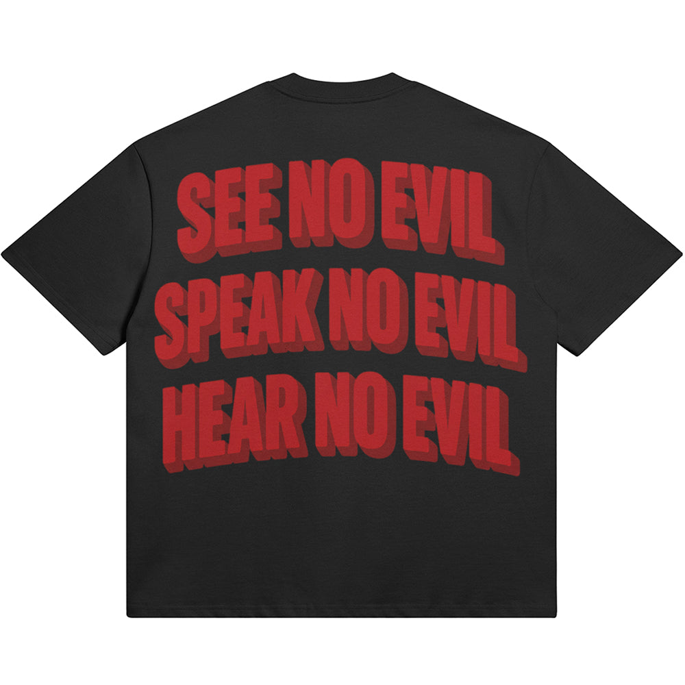 See No Evil (Air Jordan 12 Bloodline) 425GSM Oversized T-Shirt