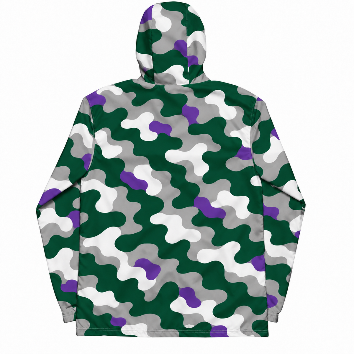 Rebranded Studios Contour Camo Air Jordan 12 Bucks Windbreaker - back