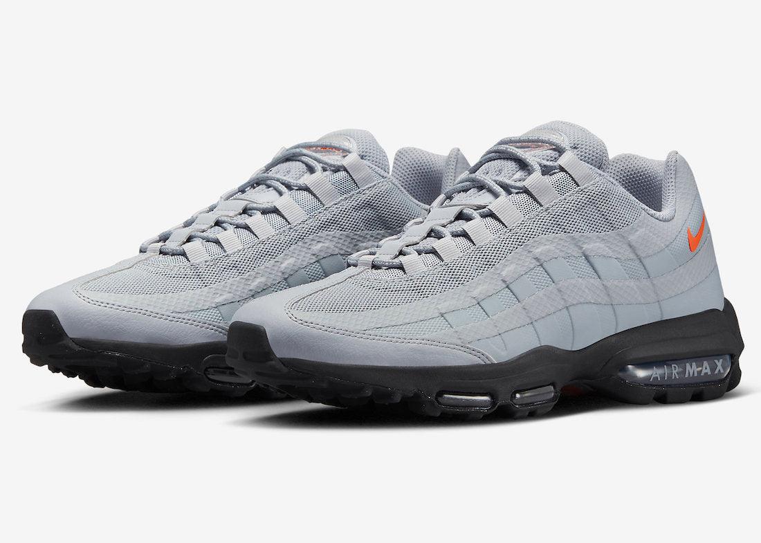 A Greyscale Nike Air Max 95 Ultra With Orange Accents - Rebranded Studios