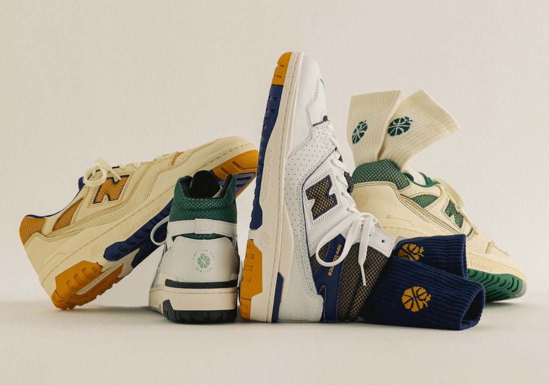 Aimé Leon Dore x New Balance 550 and 650R Pack Releases October 2023 - Rebranded Studios
