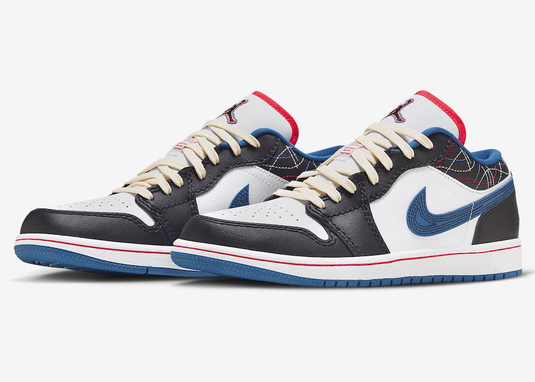 Air Jordan 1 Low SE Arriving in Black and Industrial Blue - Rebranded Studios