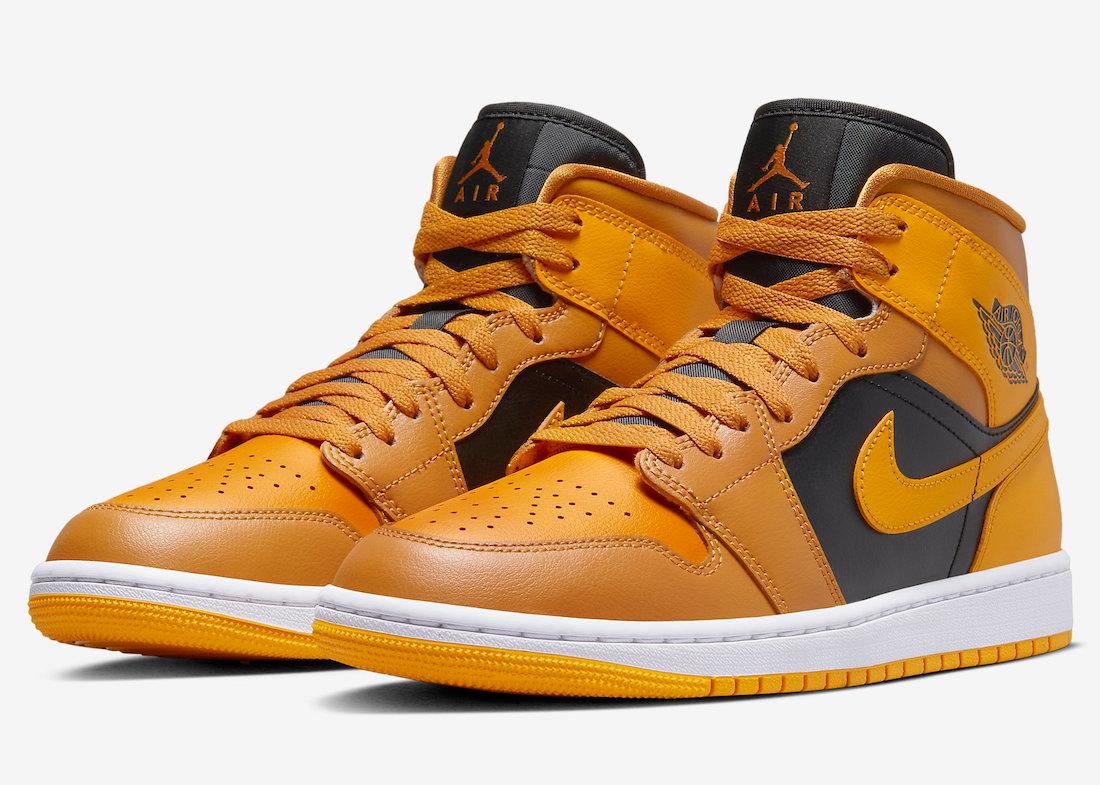 Air Jordan 1 Mid Covered in Golden Yellow - Rebranded Studios