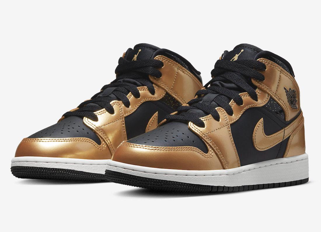 Air Jordan 1 Mid “Metallic Gold” Surfaces For Kids - Rebranded Studios