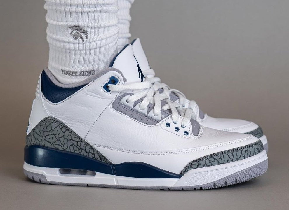 Air Jordan 3 “White/Navy” Releasing January 2024 - Rebranded Studios