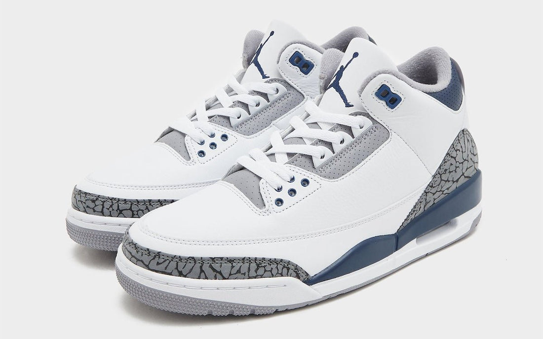 Air Jordan 3 “White/Navy” Releasing January 2024 - Rebranded Studios