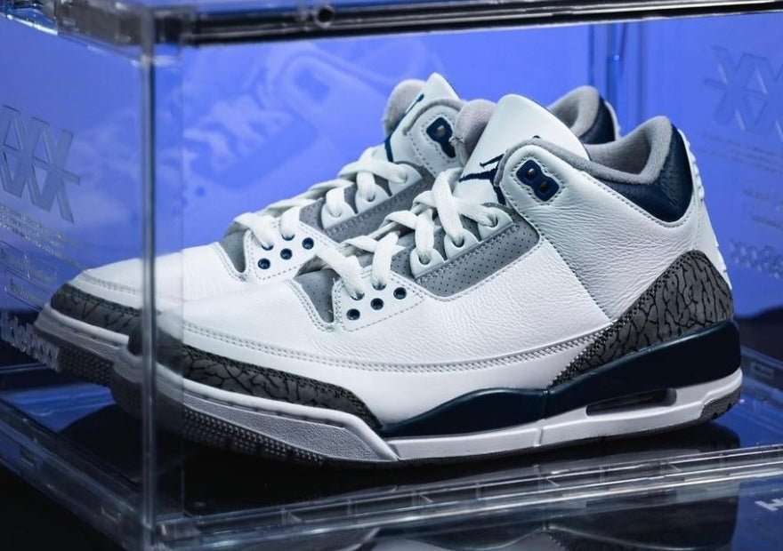 Air Jordan 3 “White/Navy” Releasing January 2024 - Rebranded Studios
