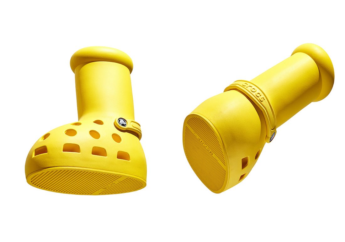Crocs x MSCHF Big Yellow Boot Releases August 9th - Rebranded Studios