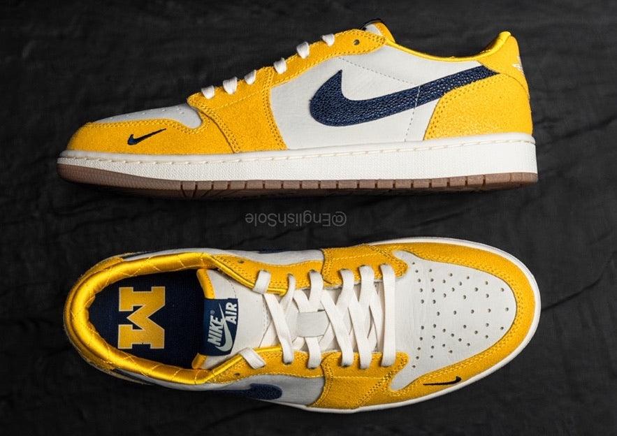 DETAILED LOOK AT THE AIR JORDAN 1 LOW OG “MICHIGAN” PE - Rebranded Studios