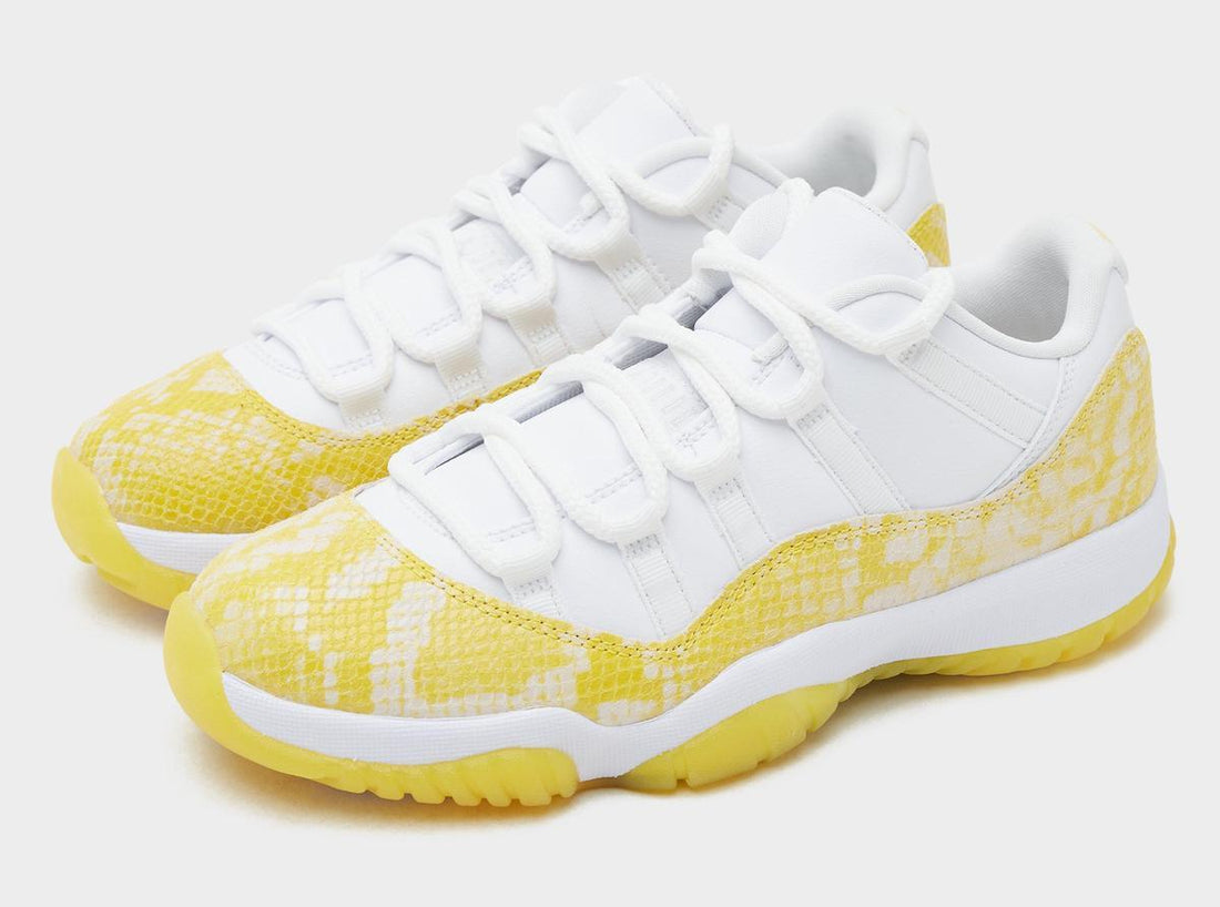 DETAILED LOOK AT THE AIR JORDAN 11 LOW “YELLOW SNAKESKIN” - Rebranded Studios