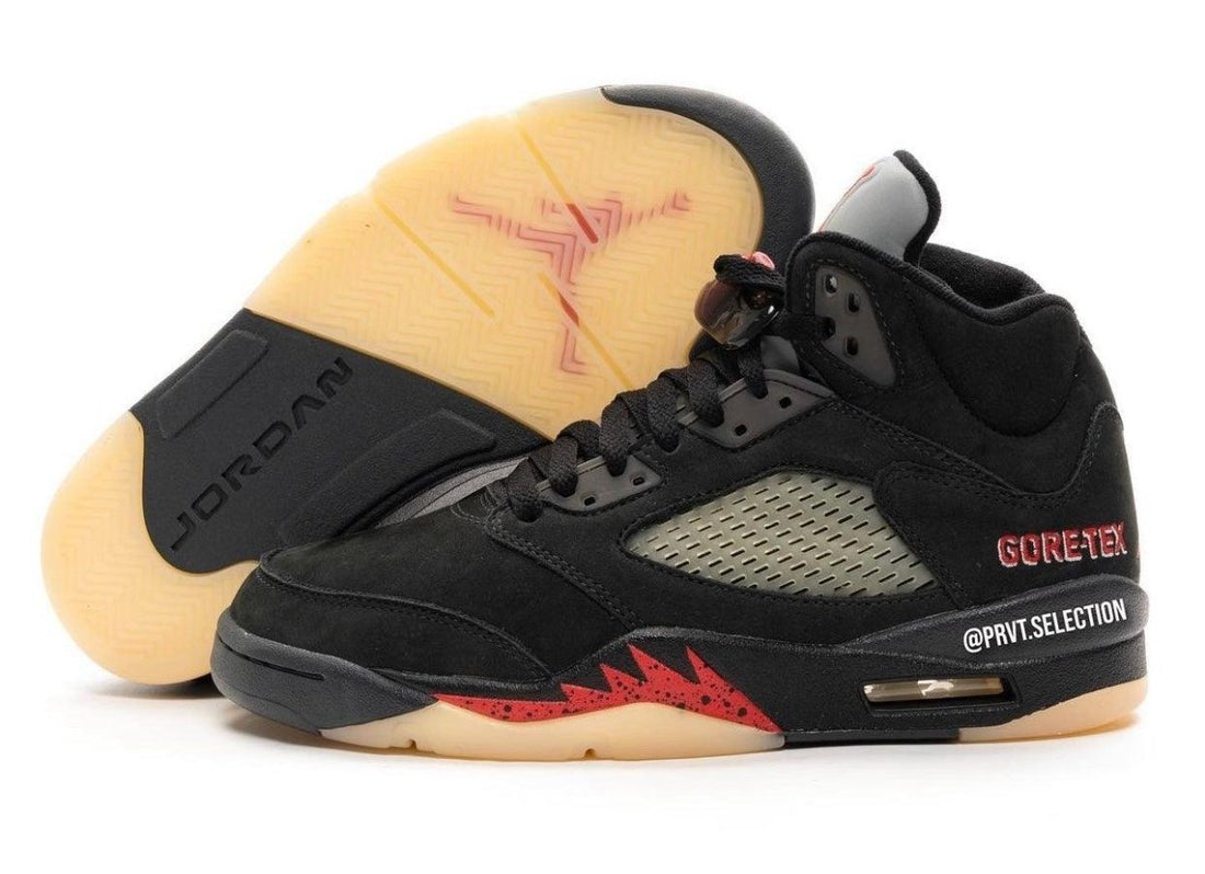 Detailed Look at the Air Jordan 5 Gore-Tex “Off Noir” - Rebranded Studios