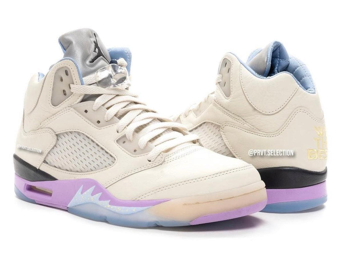 Detailed Look at the DJ Khaled x Air Jordan 5 “Sail” - Rebranded Studios