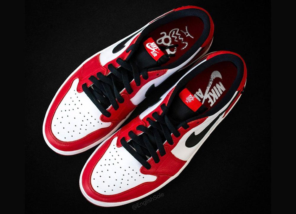 Detailed Looks at Chris Paul’s Air Jordan 1 Low OG “Winston-Salem” PE - Rebranded Studios