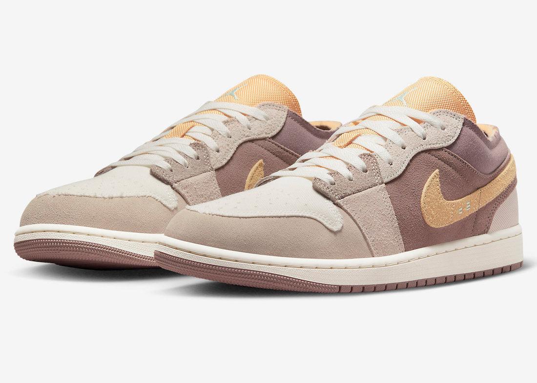 Earth Tones Dresses This Air Jordan 1 Low “Inside Out” - Rebranded Studios