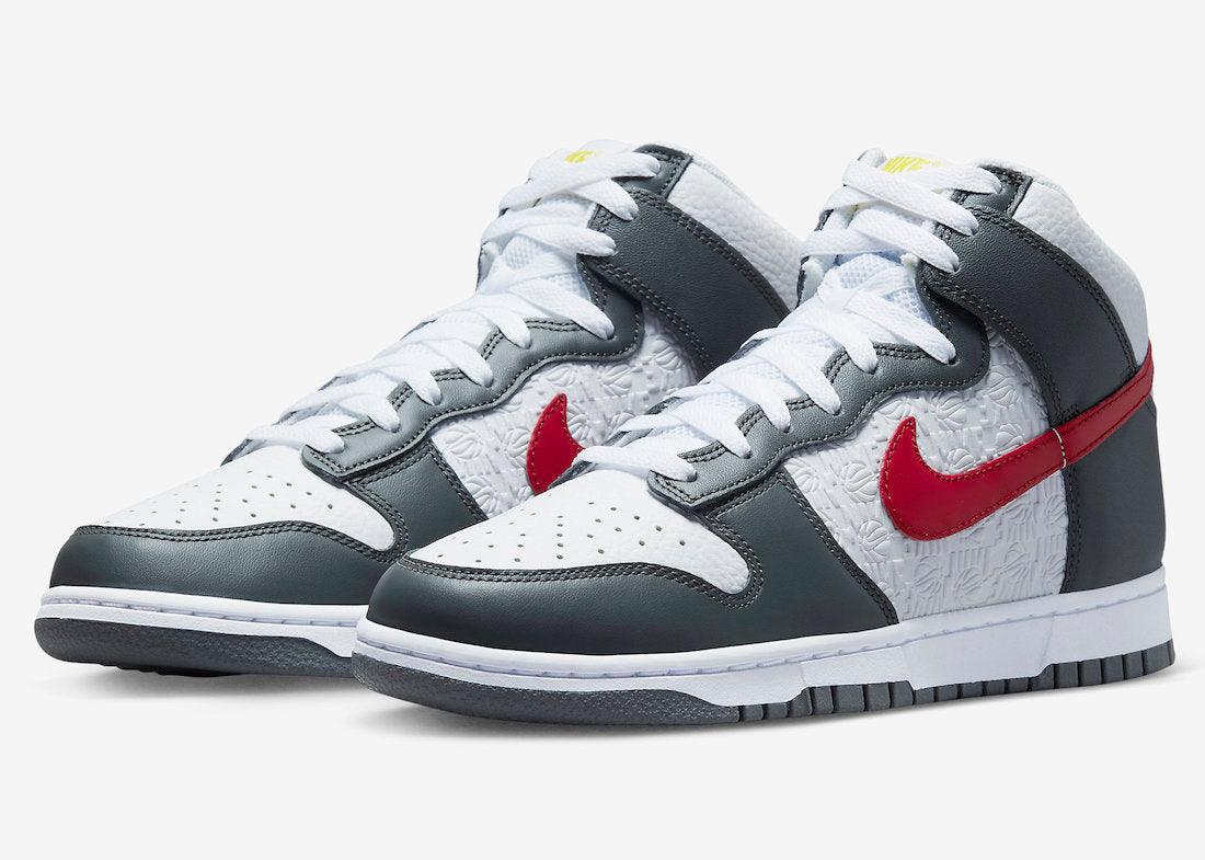 Embossed Hoop Logos Decorates This Nike Dunk High - Rebranded Studios
