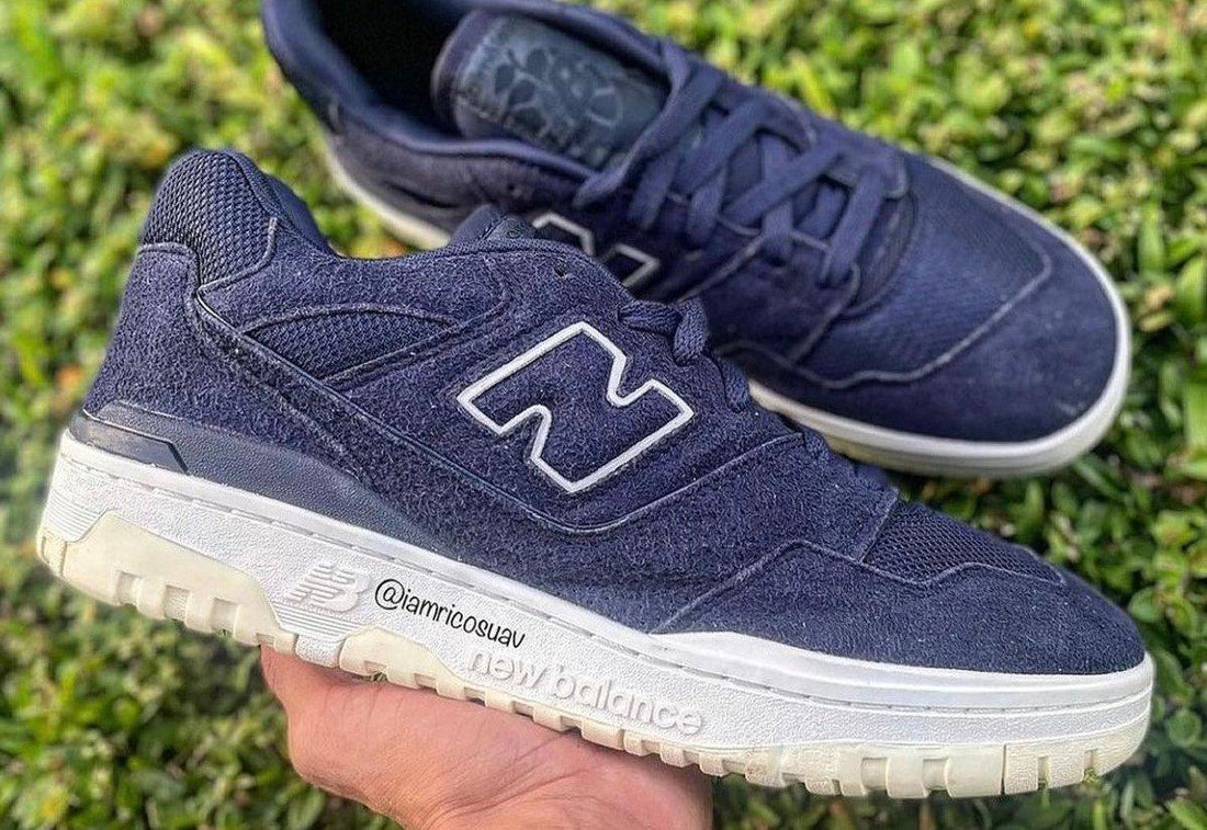 First Look: Aimé Leon Dore x New Balance 550 “Navy Suede” - Rebranded Studios
