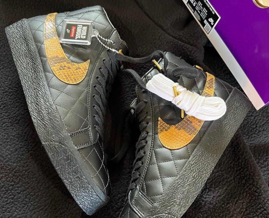 First Look: Supreme x Nike SB Blazer Mid “Black” - Rebranded Studios