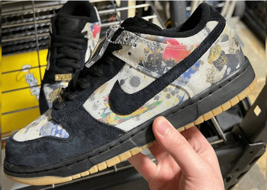 FIRST LOOK: SUPREME X NIKE SB DUNK LOW “RAMMELLZEE” - Rebranded Studios