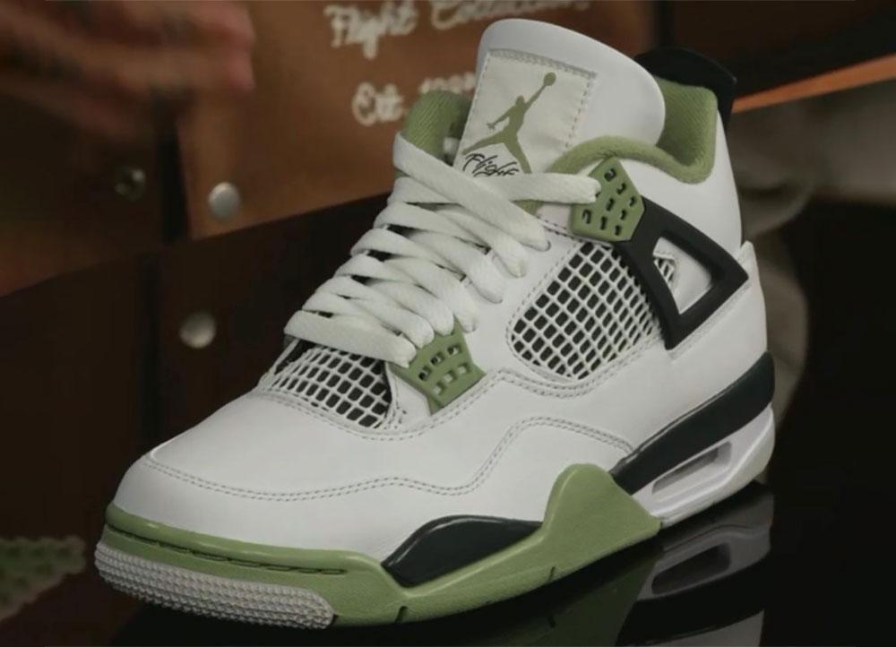 First Look: Women’s Air Jordan 4 “Oil Green” - Rebranded Studios
