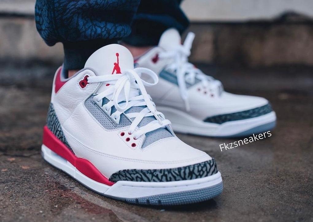 How The Air Jordan 3 “Fire Red” Looks On-Feet - Rebranded Studios