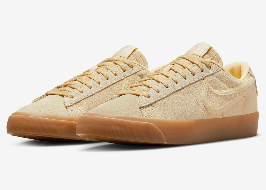 LIGHT TAN SUEDE DRESSES THIS NIKE SB BLAZER LOW GT - Rebranded Studios
