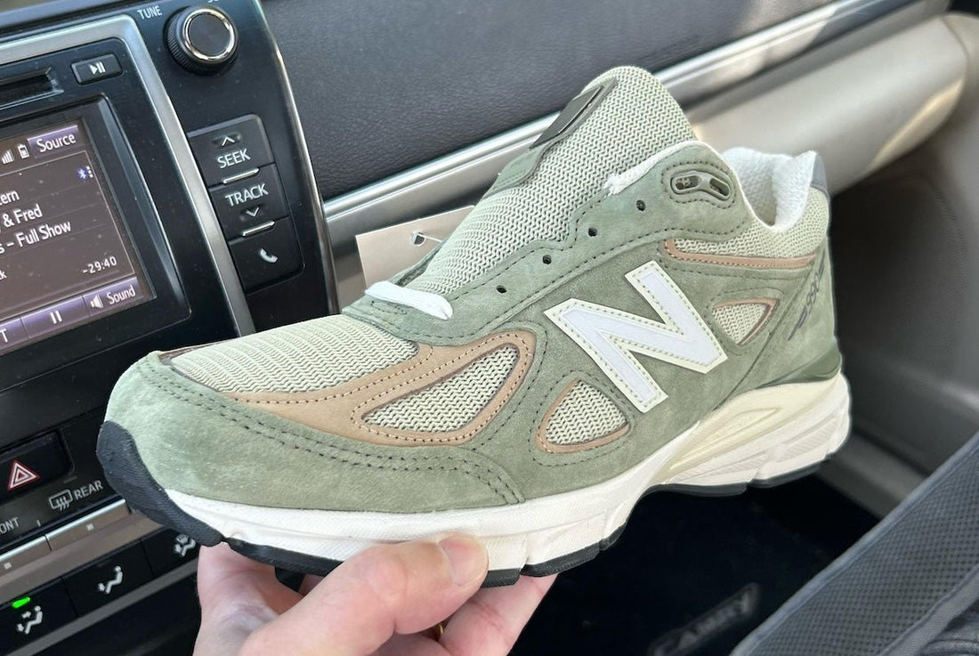 New Balance 990v4 Made in USA Surfaces in Olive Green - Rebranded Studios