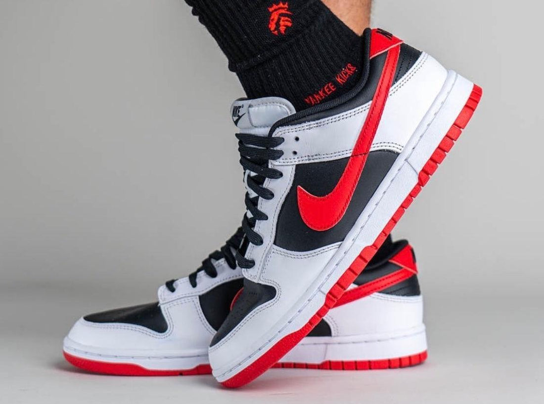Nike Adds Red Details To The “Reverse Panda” Dunk Low - Rebranded Studios