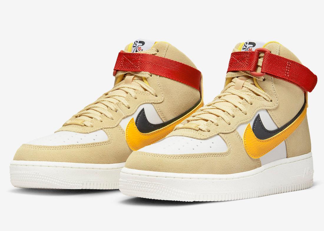 Nike Air Force 1 High “82” Surfaces in Sesame and Yellow Ochre - Rebranded Studios