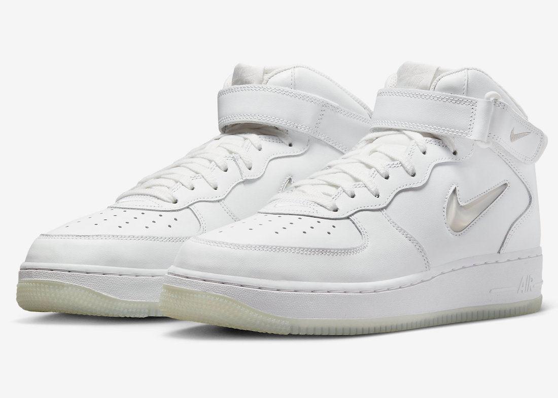 Nike Air Force 1 Mid Jewel Surfaces in “Summit White” - Rebranded Studios