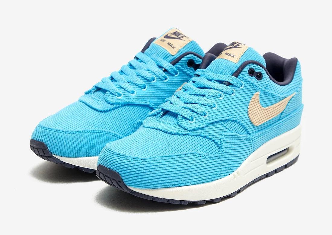 NIKE AIR MAX 1 “BALTIC BLUE” COVERED IN CORDUROY - Rebranded Studios