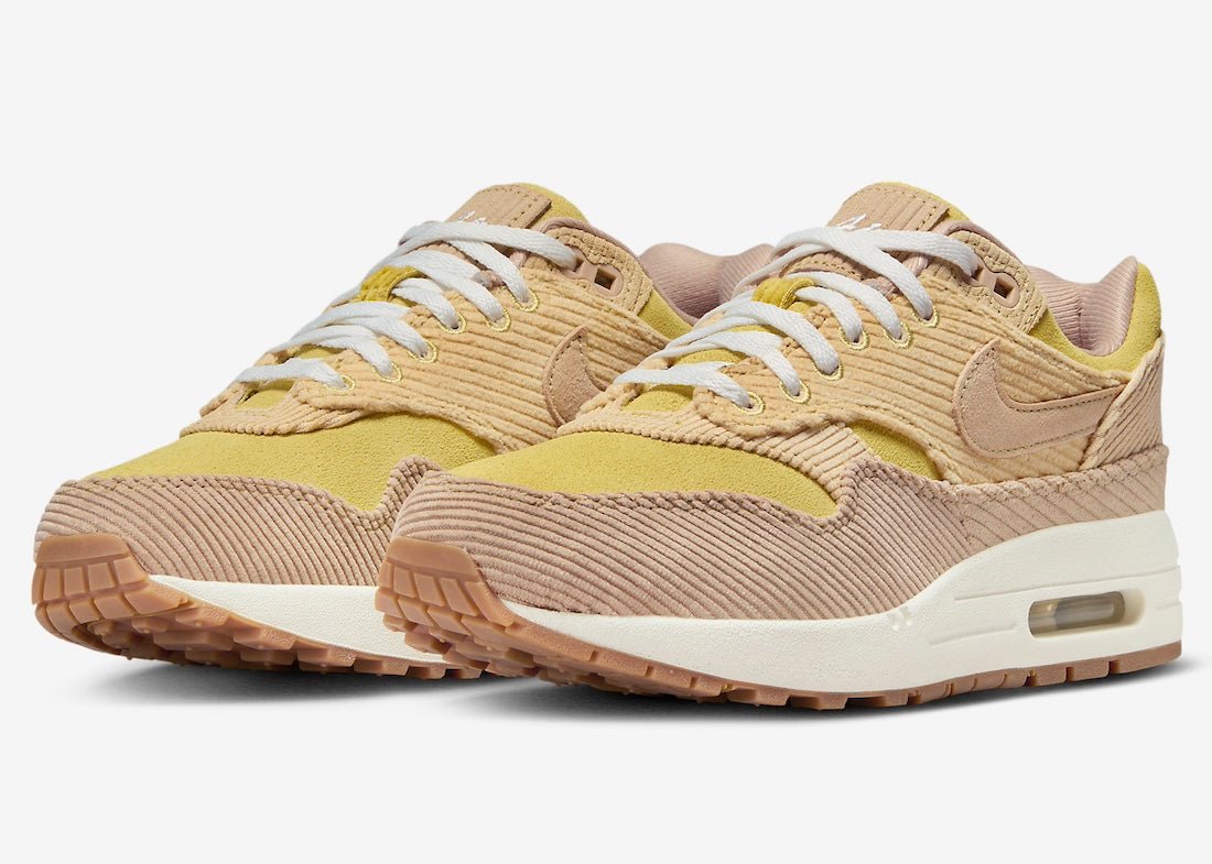 Nike Air Max 1 “Buff Gold” Wrapped in Corduroy - Rebranded Studios