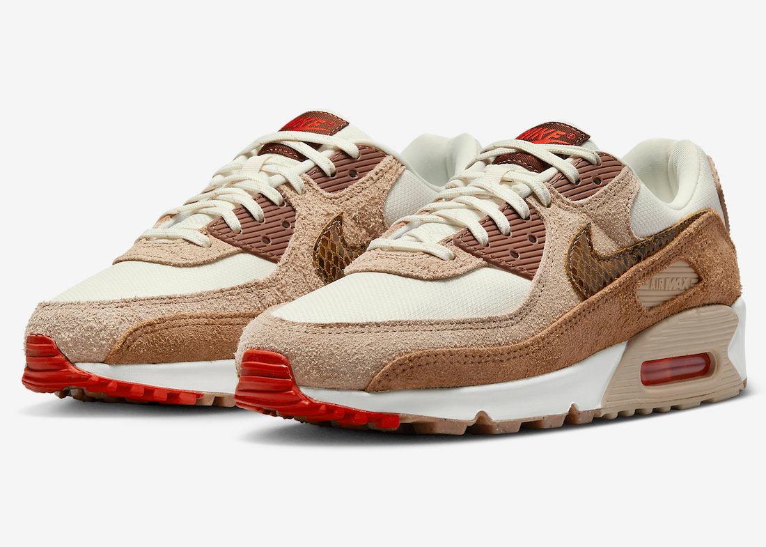 Nike Air Max 90 SE With Shaggy Suede and Snakeskin Swooshes - Rebranded Studios