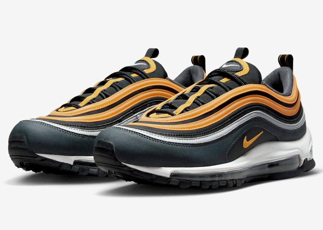 Nike Air Max 97 Surfaces in University Gold and Green With Reflective Details - Rebranded Studios