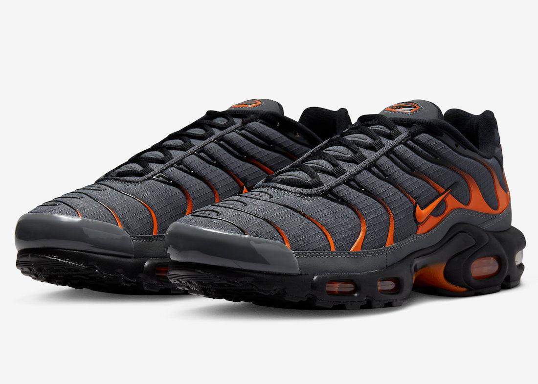 Nike Air Max Plus Surfaces in Grey and Orange - Rebranded Studios