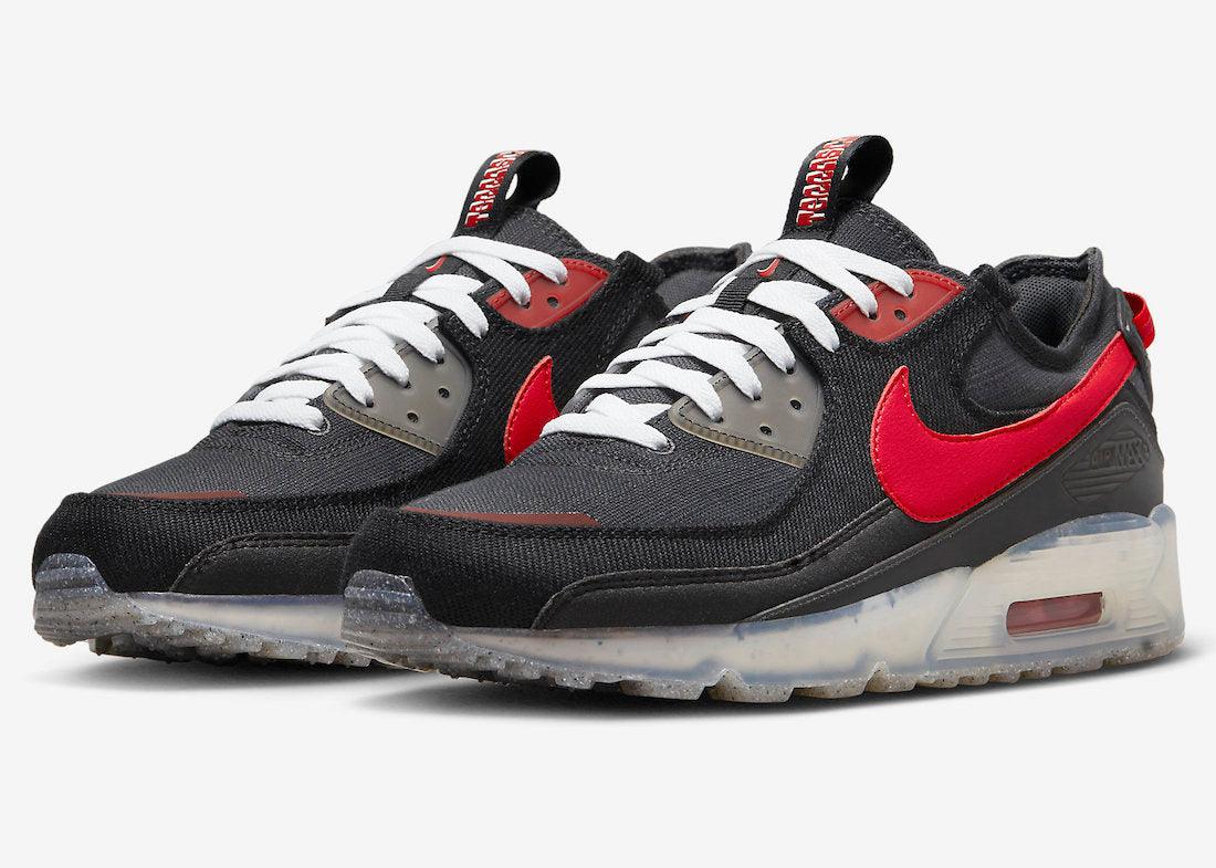 NIKE AIR MAX TERRASCAPE 90 SURFACES IN BLACK AND RED - Rebranded Studios
