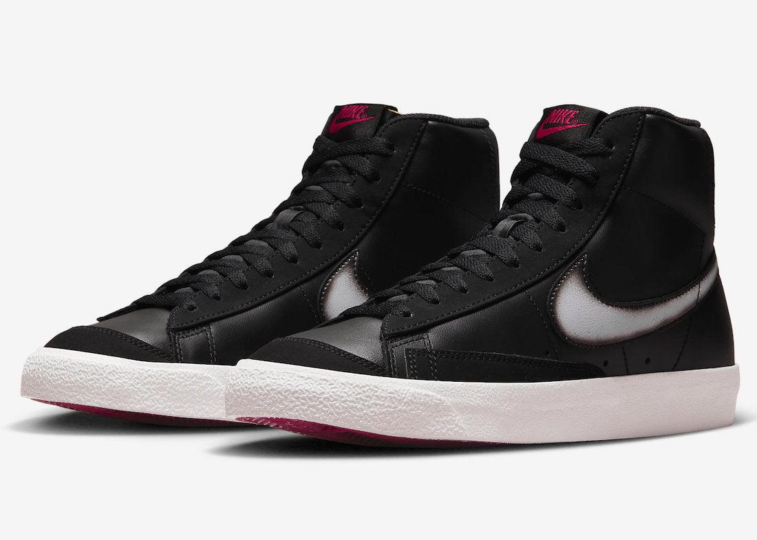 NIKE BLAZER MID WITH SPRAY-PAINTED SWOOSHES - Rebranded Studios