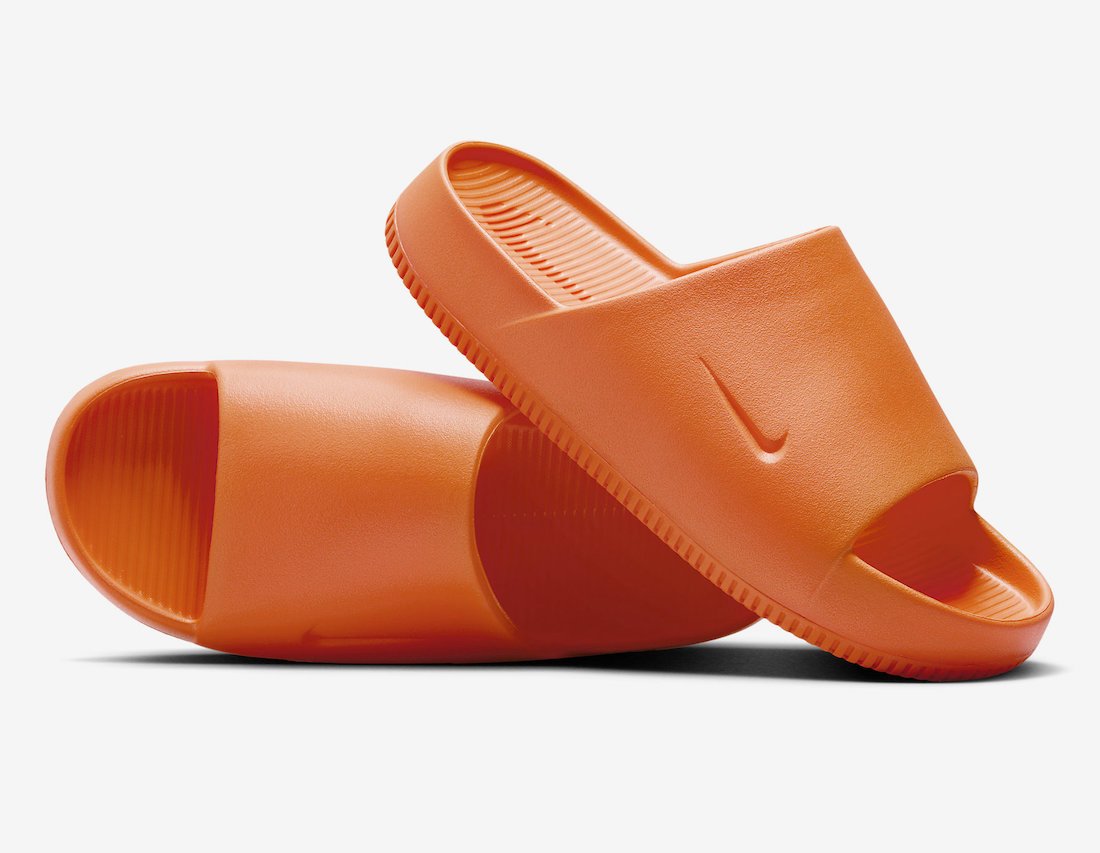 Nike Calm Slide Surfaces in Bright Orange - Rebranded Studios