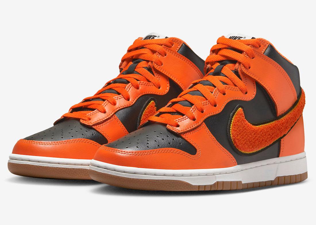 Nike Dunk High University “Chenille Swoosh” Comes Ready For Halloween - Rebranded Studios