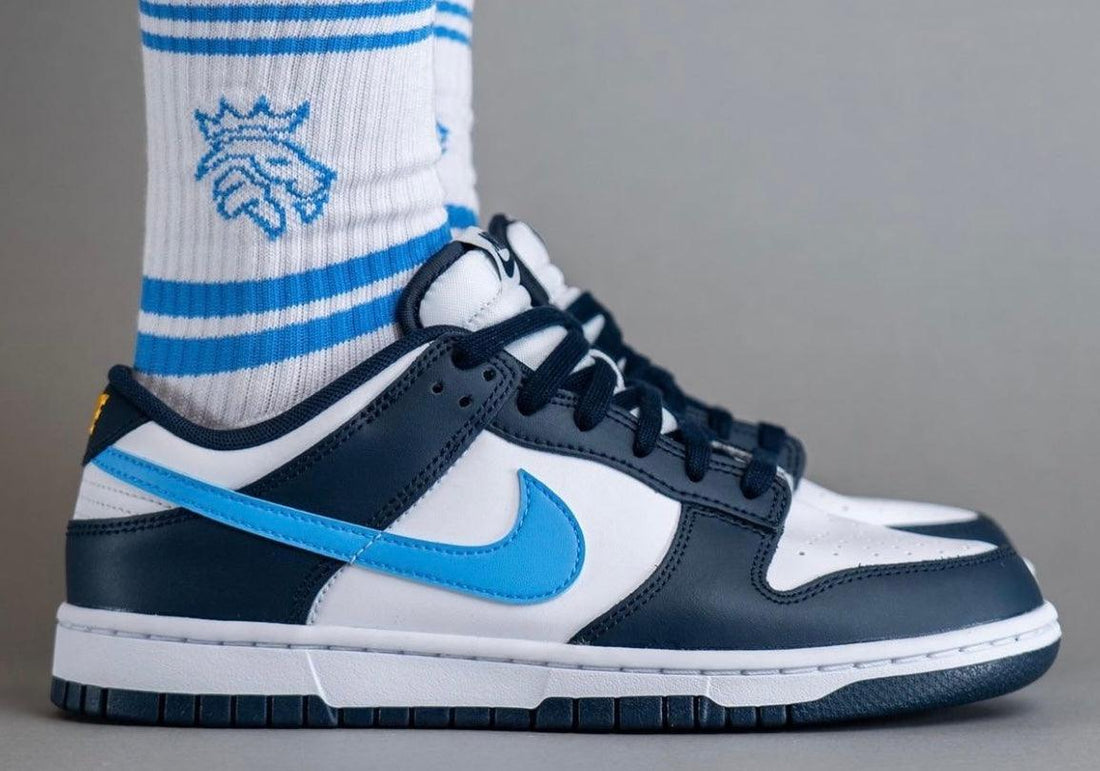 NIKE DUNK LOW SURFACES IN MIDNIGHT NAVY AND UNIVERSITY BLUE - Rebranded Studios