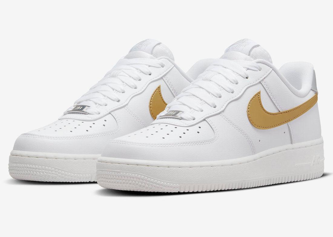Nike Uses Metallic Gold and Silver On This Air Force 1 - Rebranded Studios