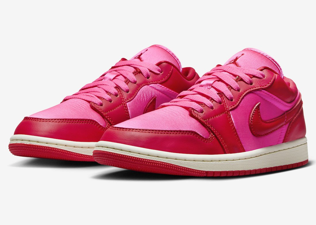 Official Photos of the Air Jordan 1 Low “Pink Blast” - Rebranded Studios