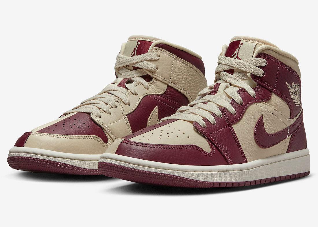 Official Photos of the Air Jordan 1 Mid Split “Beach Cherrywood” - Rebranded Studios