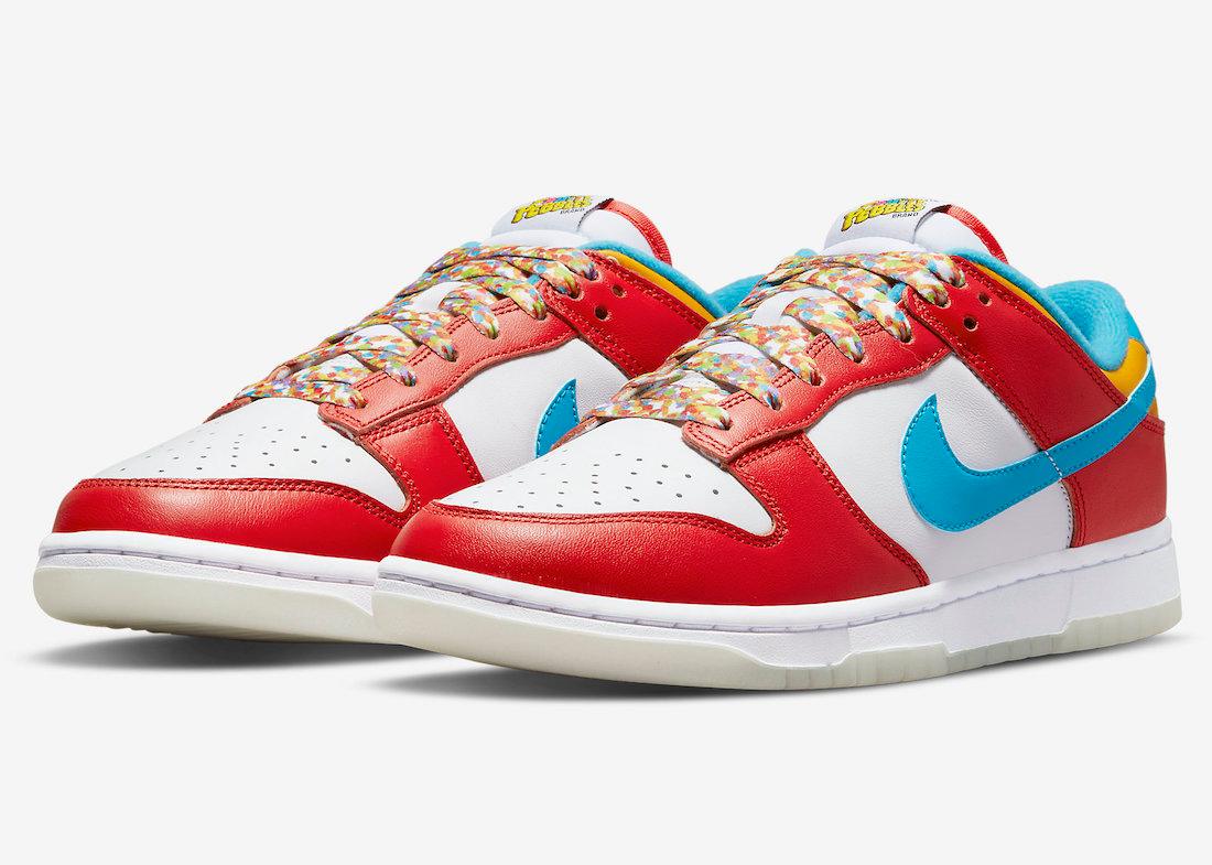 Official Photos of the LeBron James x Nike Dunk Low “Fruity Pebbles” - Rebranded Studios