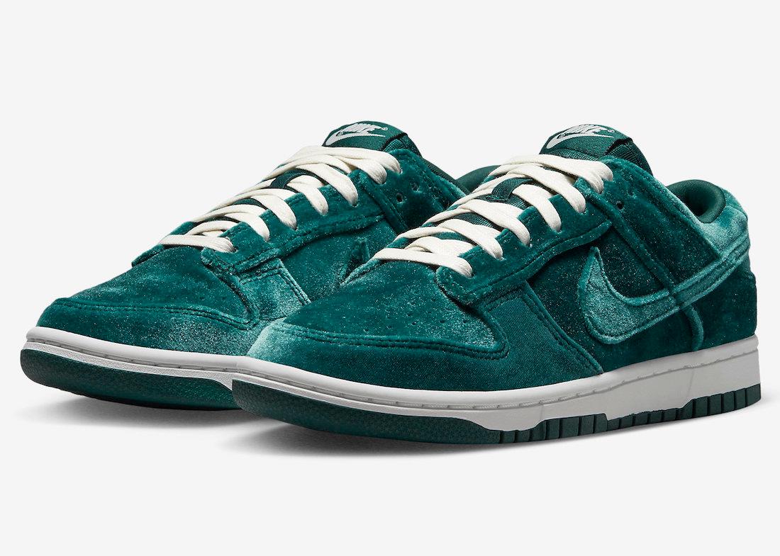 Official Photos of the Nike Dunk Low “Green Velvet“ - Rebranded Studios